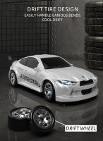 Coche de carreras RC 1/64 Mini coches deportivos de Control remoto todoterreno de alta velocidad Drift escritorio Micro vehículo juguetes eléctricos para niños - details 7