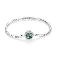 Pulsera de plata de ley 925 con forma de corazón y mariposa para mujer, brazalete de cadena de seguridad, compatible con abalorios originales, joyería - details 29