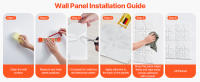 SucceBuy Paneles de pared 3D, paquete de 33 azulejos florales de arte moderno de PVC de 11,81 x 11,81 pulgadas, panel decorativo de cobertura de 32 pies cuadrados para techo, dormitorio, sala de estar y juegos, blanco mate - details 5