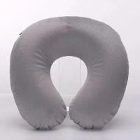 Almohada de viaje en forma de U, portátil inflable para cuello, soporte para columna Cervical, cojín corto de felpa, elementos esenciales para dormir en la oficina, 1 ud. - details 2