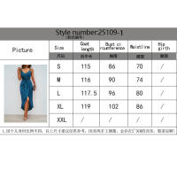 2025 novedad de verano para mujer, vestido con tirantes de Color sólido a la moda para mujer - details 6