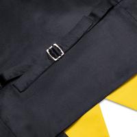 Nuevo chaleco amarillo claro para hombre, chaleco de seda Lisa para boda, corbata para el cuello, conjunto de gemelos y pañuelo para traje masculino, regalos de diseñador para fiesta de negocios - details 18