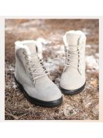 Botas de nieve cálidas antideslizantes para mujer, botines impermeables al aire libre, zapatos de senderismo de piel, zapatillas de felpa con cordones, Invierno - details 18