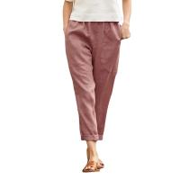 Pantalones Harem de Algodón Lineno Cintura Elástica, Bolsillo, Talla S-5XL - details 8