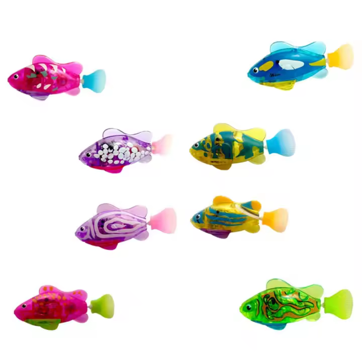 Los juguetes luminosos electrónicos del gato de los pescados miran los pescados del juguete del animal doméstico en el agua - 1