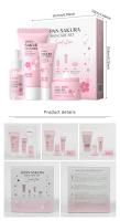 LAIKOU Sakura Kit de Cuidado de la Piel de 4 Piezas Limpiador Facial, Crema para los Ojos, Esencia de Rejuvenección, Aceite Nutritivo Herramientas de Cuidado de la Piel Facial - details 0
