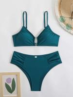 Bikini sexy, traje de baño de dos piezas, conjunto de bikini de cintura alta, traje de baño para mujer con realce, ropa de playa 2025 - details 9