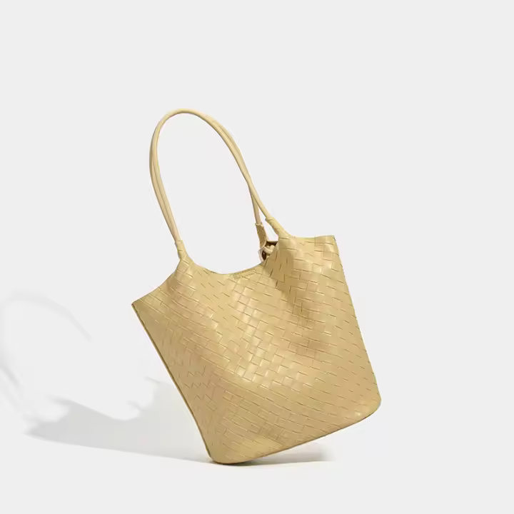 Bolso de mano de gran capacidad para mujer, nuevo bolso de hombro casual versátil, bolso tejido de alta gama para madre e hijo - 1