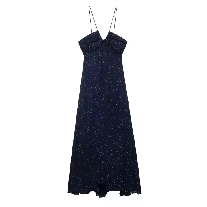Ropa de mujer europea y americana popular vestido de tirantes de lunares falda de mujer hermoso regalo - 1