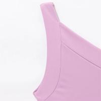 PB & ZA 2025 vestido midi asimétrico sin mangas con temperamento novedad de verano vestido largo de color sólido para mujer - details 9