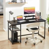 Escritorio de Computadora con Estantes Reversibles Mesa de Oficina para Ahorro de Espacio - details 79