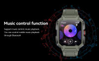 El reloj inteligente AK47 se puede conectar a través de Bluetooth para llamadas y medición del ritmo cardíaco, Material impermeable IP68 - details 18