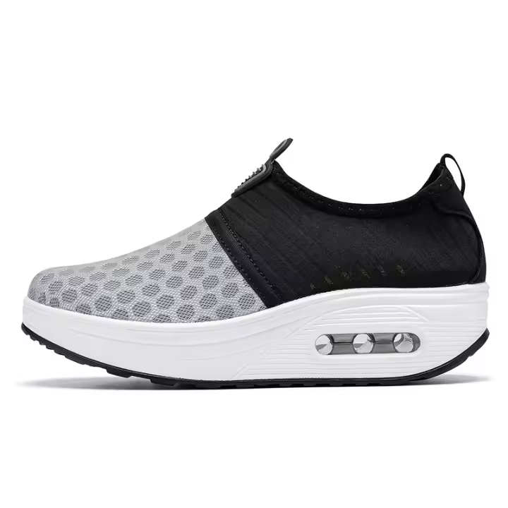 Zapatos deportivos con amortiguación de aire para entrenamiento a la moda para mujer, plataforma desmontable, zapatos de tenis para caminar - 1
