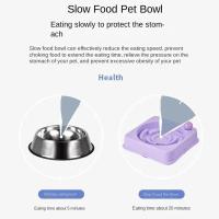 Cuenco de alimentación lenta antideslizante con diseño divertido, cuenco antivuelco para alimentación de alimentos más lenta, cuenco para perros de gran capacidad, cuenco antigulpin para gatos y mascotas - details 6