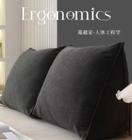 Almohada de cuña pequeña para cabecera, almohada de lectura para sentarse en la cama, respaldo para adultos, cojín triangular, cojín para sofá cama - details 0