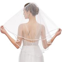 Velo de Novia Gótico con Borde de Cinturón 2 Niveles con Peine Accesorios de Boda y Fiesta - details 2