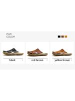 Zapatos antideslizantes de cuero para hombre, sandalias de playa, zapatos cómodos de verano, chanclas clásicas - details 2