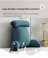Cojín de Almohada de Latex Refrescante Almohada de Espalda de Sofá de Bambú Carbón - details 4