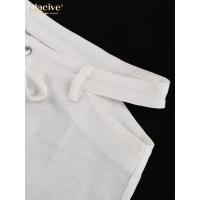 Conjunto de Moda de Lino Blanco Elegante Camisa de Manga Larga y Pantalones Anchos con Cintura Media Estilo Streetwear para Mujeres 2024 - details 13