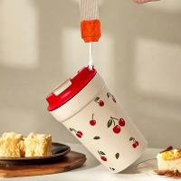Botella de agua de plástico portátil con cuerda sellada, vaso resistente al frío y al calor para leche y café, 350/400Ml - details 2