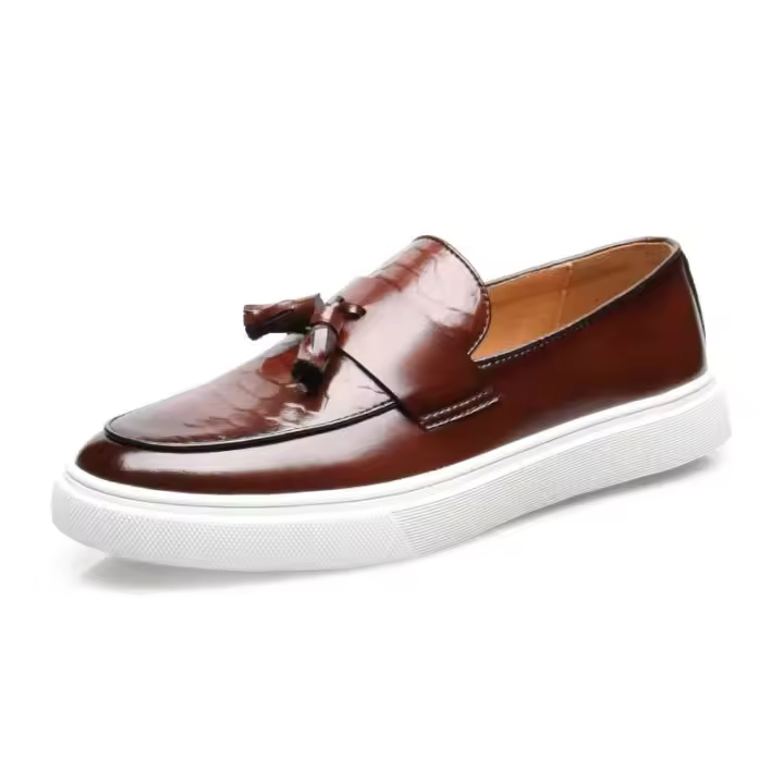 Zapatos de fiesta de boda hechos en China de cuero estilo Oxford de negocios de vestir clásico para hombres - 1