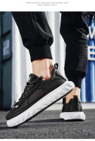 Zapatillas deportivas resistentes al desgaste con suela antideslizante, amortiguadora y transpirable para hombre - details 1