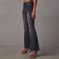 Vaqueros estilo retro para mujer, cintura alta, corte ajustado, acampanados - details 5