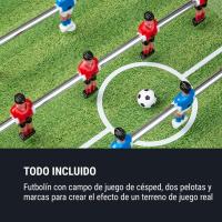 Mesa de Juegos de Mesa 2 en 1 Billar y Fútbolín para Adultos y Niños 105 x 58 cm Cubierta Verde - details 4