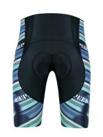 Mallas de ciclismo de bloque de color para hombre, pantalones cortos de ciclismo de carretera elásticos de alta elasticidad con acolchado 4D activo para andar en bicicleta al aire libre. - details 3