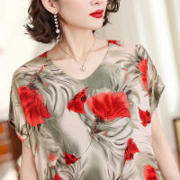 Elegante Vestido de Verano 2024 Estilo Vintage Suelto para Mujeres Cuello en V Casual - details 29