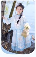 Conjunto nacional Hanfu para niños, disfraz de actuación del 3 de marzo, estilo étnico Miao, primavera/verano, 2025 - details 4