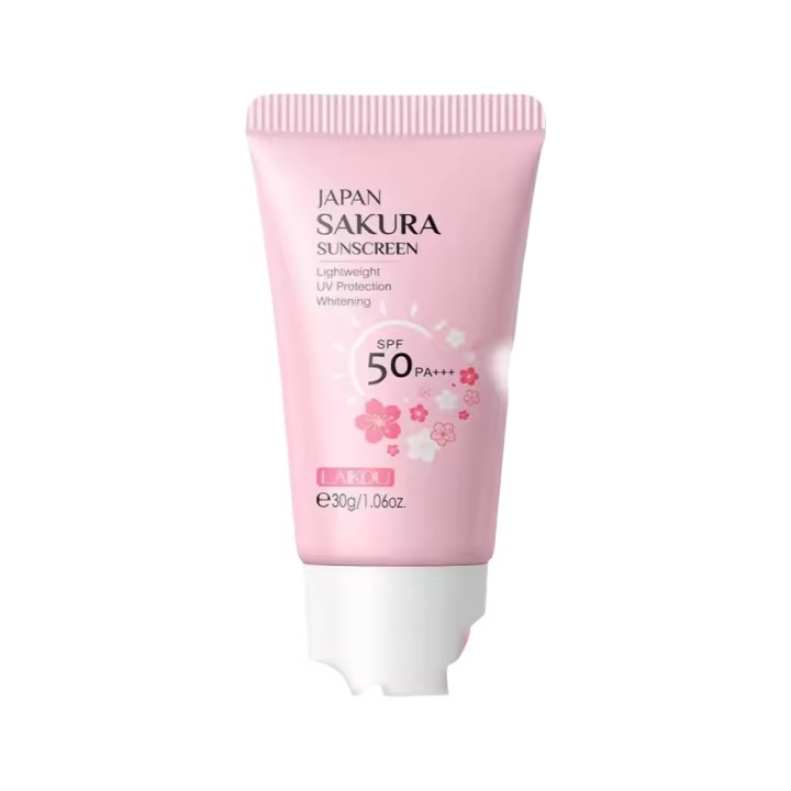 LAIKOU crema hidratante con protección solar, crema hidratante de flores japonesas, cuidado de la piel, cuidado de la piel facial para mujer - 1