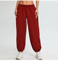 Otoño Invierno nuevos pantalones deportivos de cintura alta Modal suave Jogger correr entrenamiento suelto Casual Fitness pantalones largos - details 24