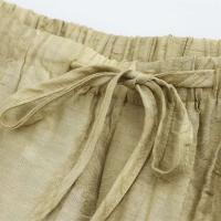 Conjunto de Moda Retro de Verano 2024 para Mujer Camisa Suelta con Estilo Largo, Pantalones de Cintura Elástica - details 20