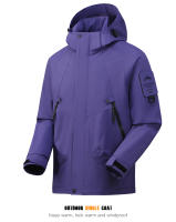 LNGXO Chaqueta Impermeable Unisex para Senderismo, Escalada y Camping Material de Poliéster - details 10