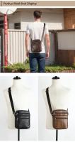 Bolso de hombro de cuero genuino para hombre, bolso Vertical de alta calidad, duradero, cruzado, bandolera de lujo de negocios para hombre - details 3
