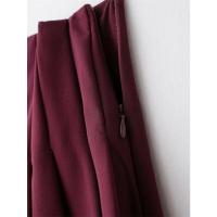 Falda corta plisada vintage casual con cremallera - details 5