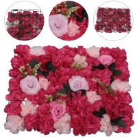 Panel de pared de flores artificiales, telón de fondo para decoración de boda, fiesta, evento, 24x16 pulgadas, paquete de 12 - details 0