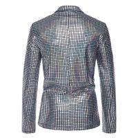 Conjunto de traje con estampado en caliente de lentejuelas para hombre, chaqueta, pantalones, trajes para fiesta y graduación - details 26