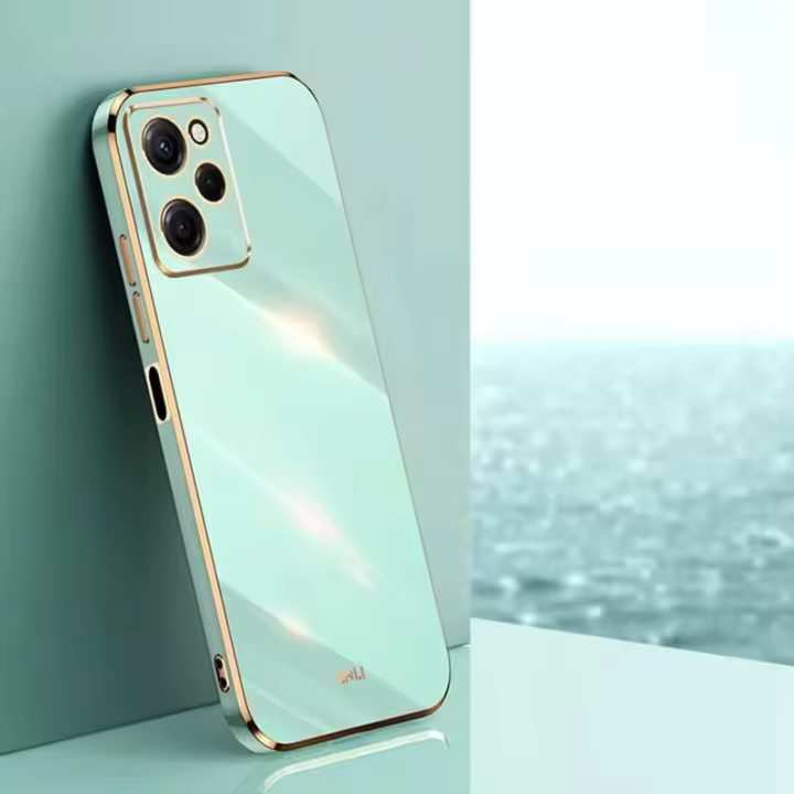 Funda chapada KEYSION Xiaomi X5, Pro, 5G, funda trasera de teléfono cuadrada de silicona suave a prueba de golpes para POCO X5 Pro 5G - 1
