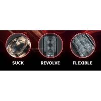Leten-masturbadores para hombres, masturbador masculino giratorio telescópico de succión automática, copa de Vagina Real, juguete sexual de bolsillo para mamada - details 4