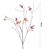 Hoja de arce roja Artificial de 84cm, planta de hoja de otoño elegante de plástico, rama de hoja de arce falsa hecha a mano, decoración para el hogar y la Oficina - details 3