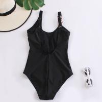 Bañador de una pieza con correa redonda para mujer, traje de baño Sexy de Color sólido con Espalda descubierta, ropa de playa para vacaciones - details 5