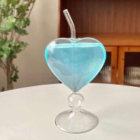 Copa de Vino en Forma de Corazón con Paja Ideal para Té, Cerveza, Jugo, Leche, Café Barra en Casa - details 8