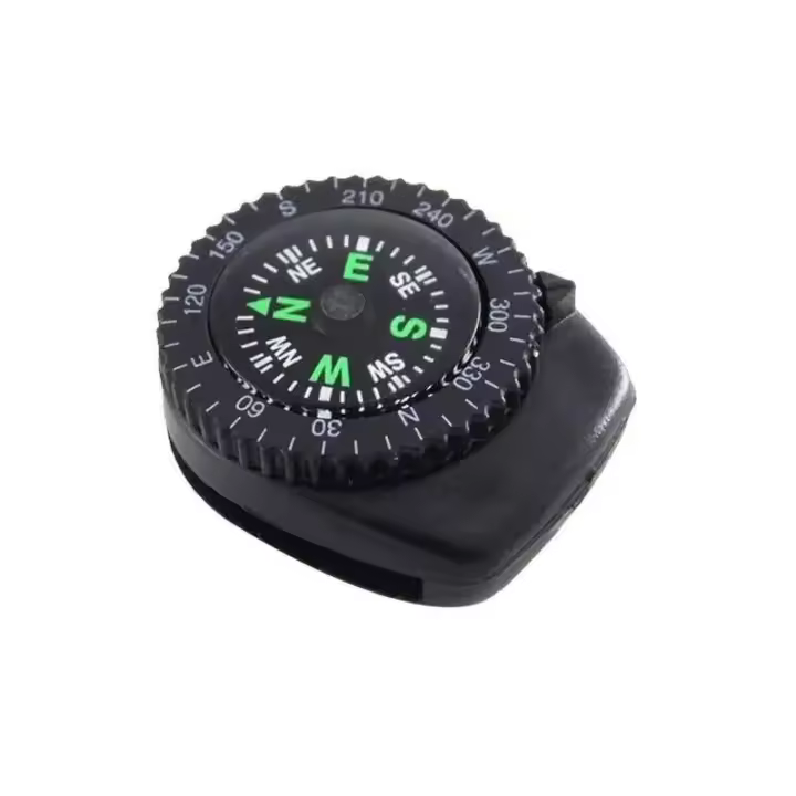 Banda portátil para pulsera Paracord, brújula de navegación de supervivencia, reloj para exteriores, senderismo, accesorios de acampada - 1