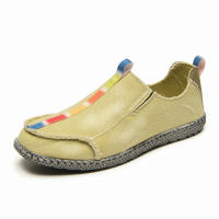 Zapatos de lona informales para hombre, mocasines transpirables, suaves y cómodos, antideslizantes, sin cordones, para conducir - details 16