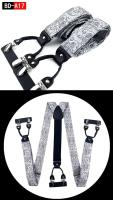 Accesorios de Moda para Hombres Correa de Pantalón en Forma de Y Ancho de 3.5cm 6 Clips - details 21