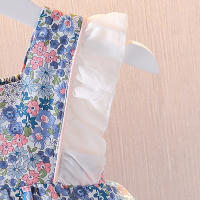 Vestido sin mangas con diseño de lazo para niña, bonito vestido abullonado de verano para uso diario, ropa escolar y de vacaciones - details 6