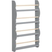 Pared Estantería Frontal de Madera Organizador Pequeño de Libros Juguetes para Habitaciones de niños Sala de Juego Guardería, Blanco - details 6