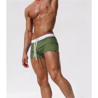 Traje de baño para hombre Diseño con bolsillo trasero, secado rápido, 10 colores, estilo de calzoncillos tipo bóxer para el verano - details 16